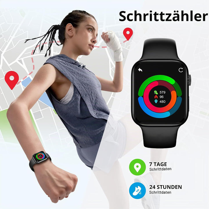 SWOFY MP3-Player – 32GB Speicher + Bluetooth 5.3, Touchscreen + HiFi-Aufnahme, Fitness-Tracker für S