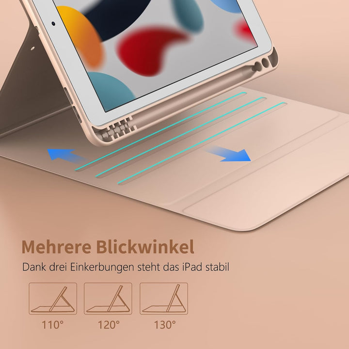 TQQ Tastatur Hülle für iPad 10.2 Zoll (9/8/7 Generation), für iPad Air 3rd und Pro 10.5, Wiederaufla
