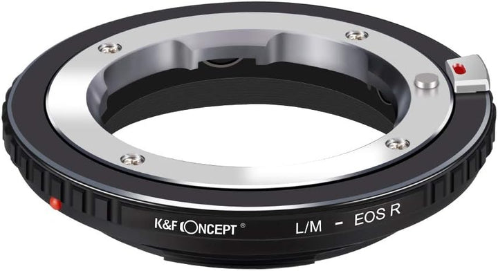 K&F Concept L/M-EOS R Bajonettadapter Objektiv Ring für Leica M LM Objektiv auf Canon EOS R-Mount Sp