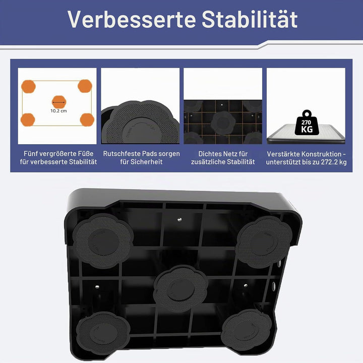 rutschfest Halbstufe, Nachleuchtende Trittstufe, 3-Stufige Höhenverstellbarer Tritthocker, Breite An