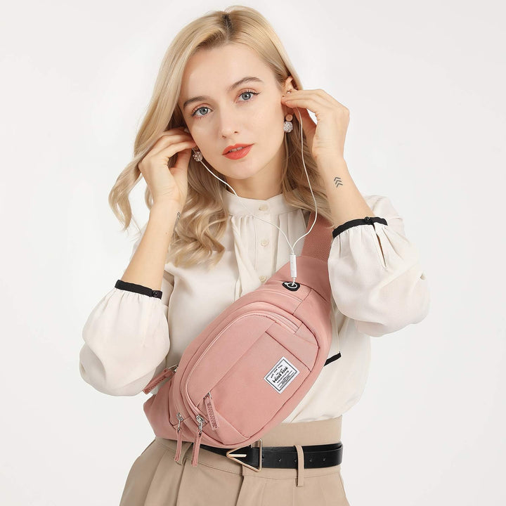 Wind Took Bauchtasche Gürteltasche Brusttasche Stylisch gross Hüfttasche Sport Handytasche mit Kopfh