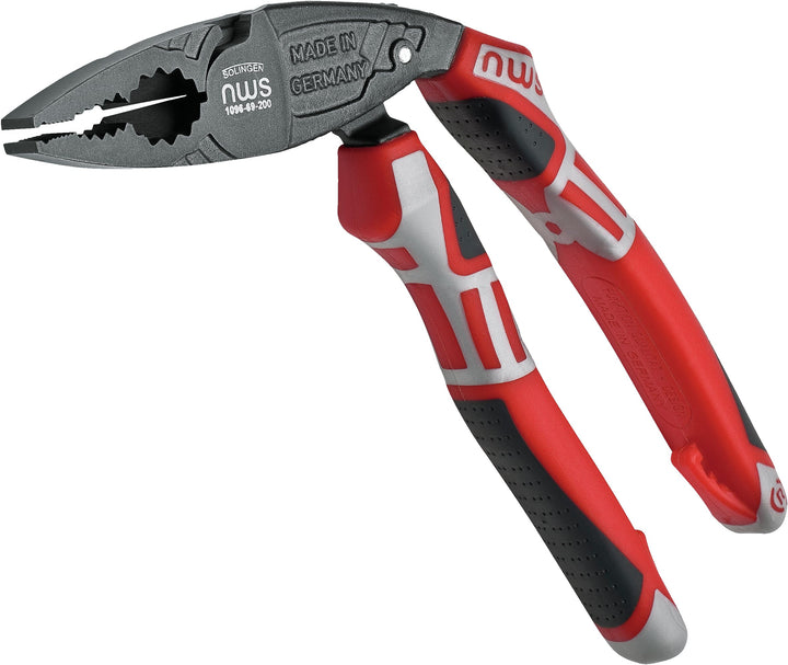 NWS Ergonomische Kraft-Kombinationszange ErgoCombi Titan 200 mm | Für Halte-, Greif-, Biege- und Sch