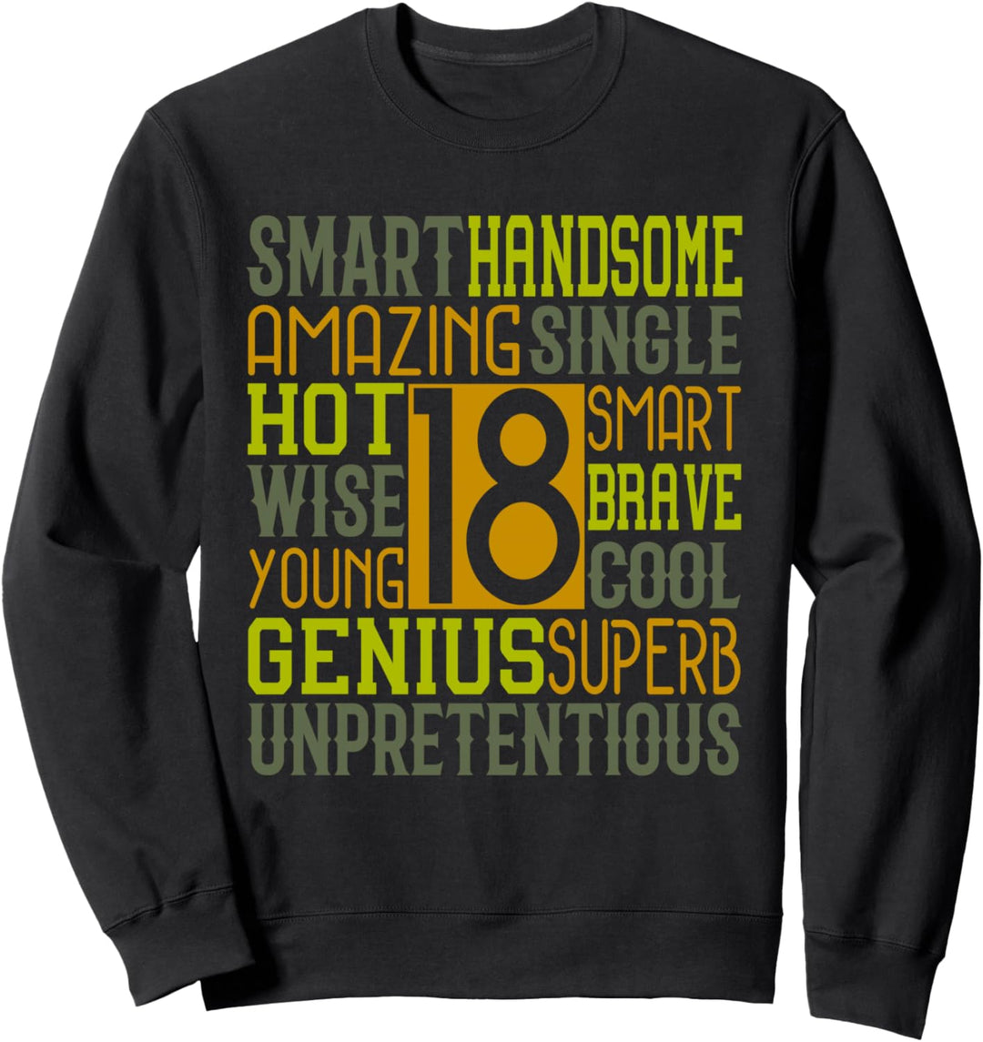 Genius Subherb zum 18. Geburtstag Sweatshirt