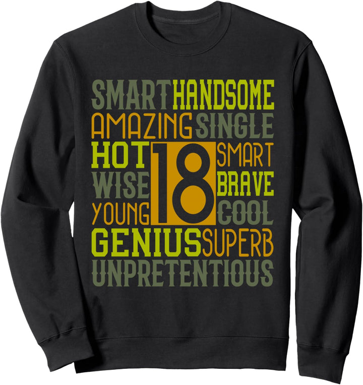 Genius Subherb zum 18. Geburtstag Sweatshirt