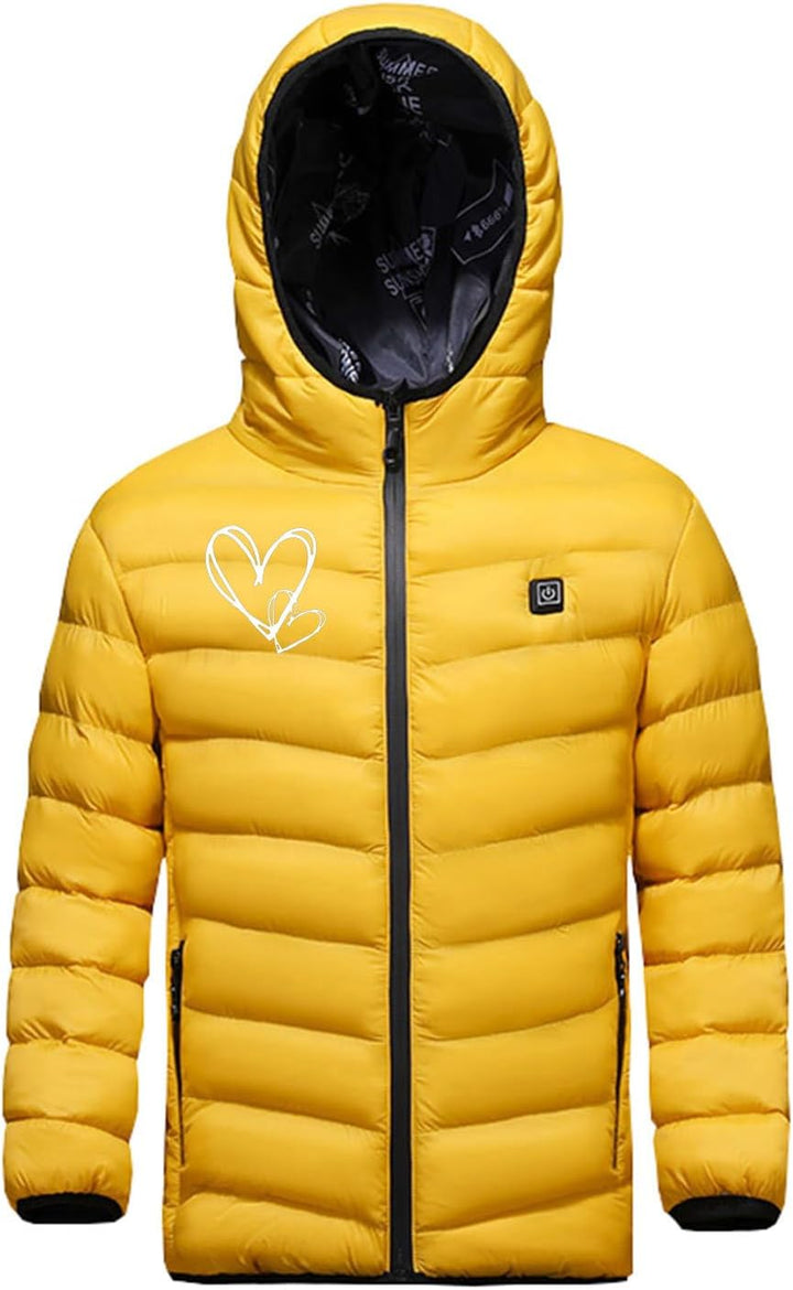 Battnot Elektrische Heizjacke Kinder Beheizbare Jacke USB Wärmejacke mit 3 Heizstufen, Beheizbare Ka