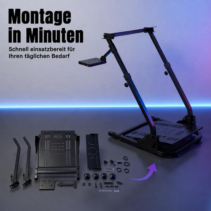 Racing Wheel Stand Lenkradständer, Lenkrad Gaming Wheel, Faltbar Spielsitz Rennsitz Racing Sitz, Höh
