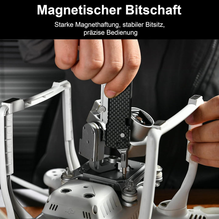 OKNIFE U1 Pro Multifunktionsmesser – Klappbares Universalmesser mit Klappschraubendreher, Schnellwec