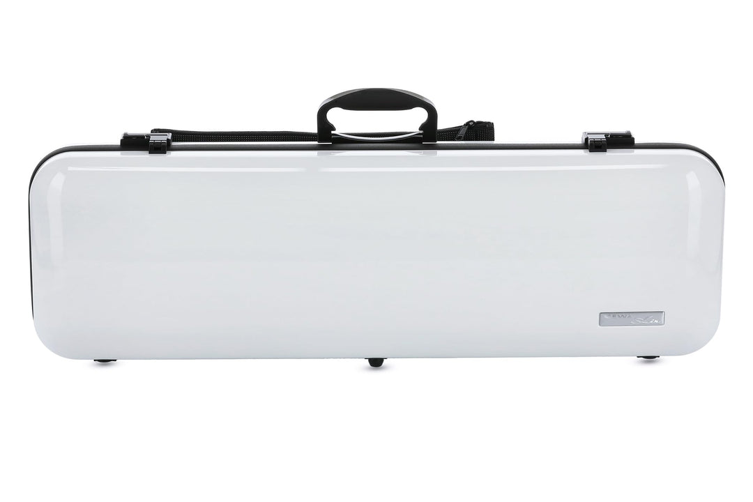 GEWA Violinkoffer AIR 2.1 weiss hochglanz Made in Germany weiss ohne zusätzlichen Seitengriff, weiss