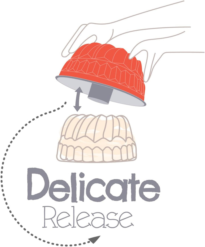 Tefal J1640214 Delibake Backform aus Stahl, Rot