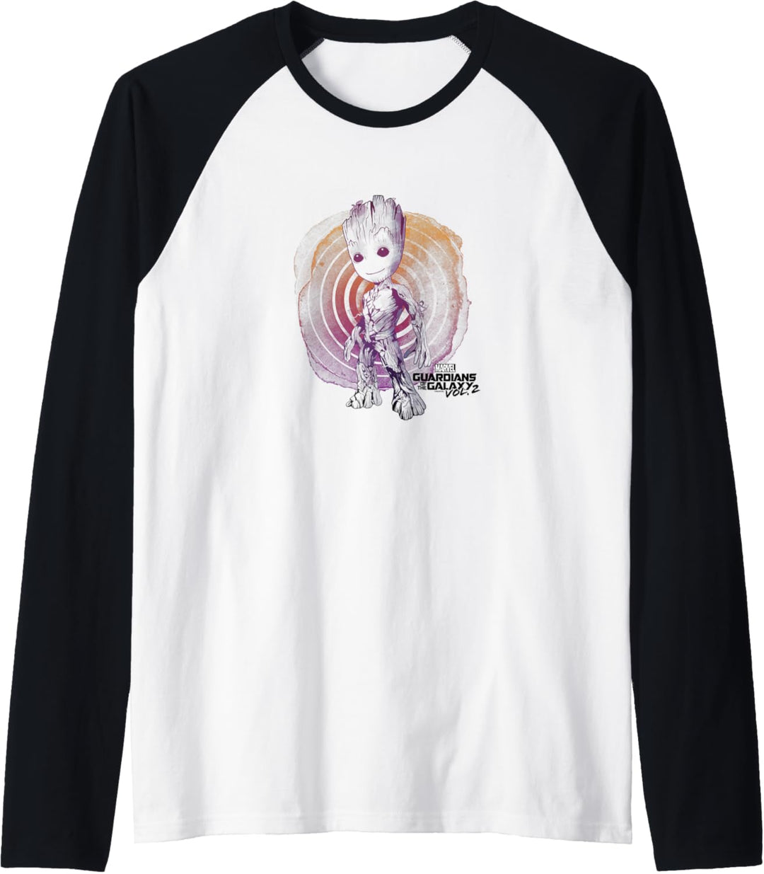 Marvel Guardians Vol. 2 Groot Watercolor Swirl Raglan