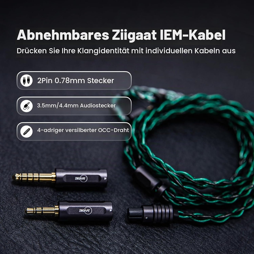 LINSOUL ZiiGaat x Hangout. Audio: Odyssey 2 In Ear Monitor,1DD + 3BA Hybrid HiFi kabelgebundene Ohrh