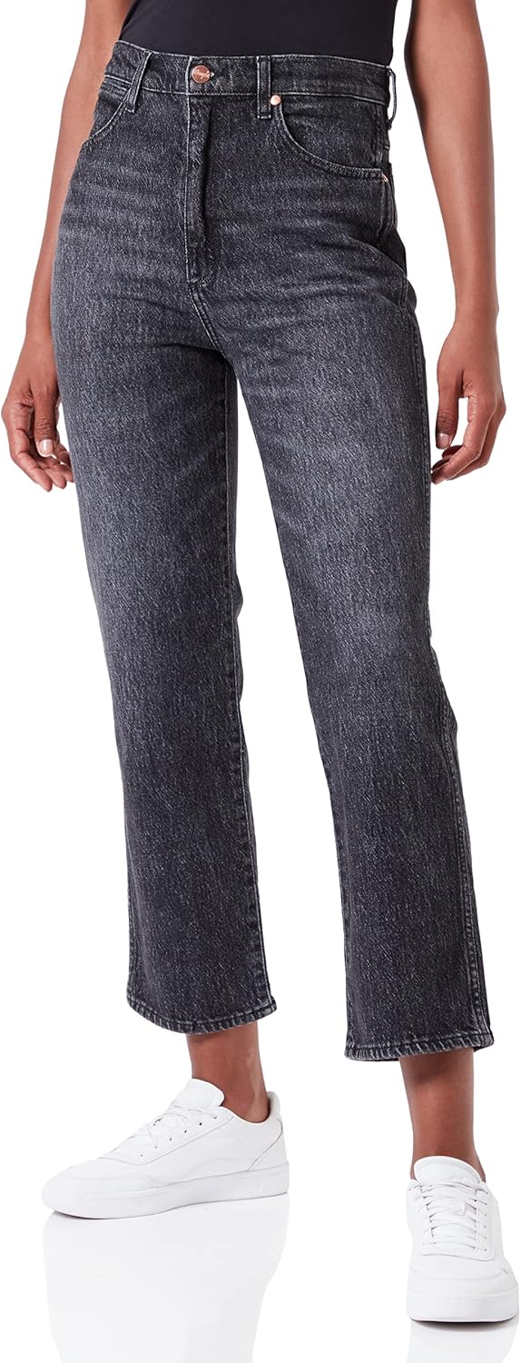 Wrangler Damen Wild West Jeans 24W / 32L Granite, 24W / 32L Granite