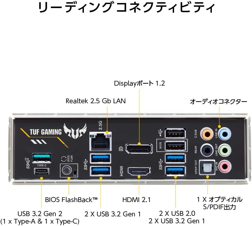Asus TUF GAMING B550-PLUS Mainboard Sockel (PC) AMD AM4 Formfaktor (Details) ATX Mainboard-Chipsatz