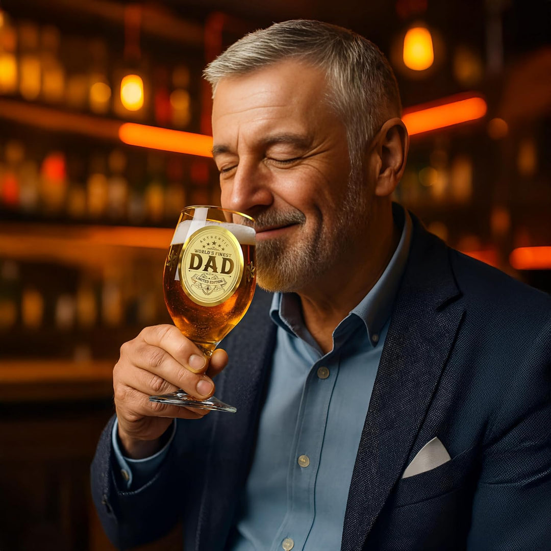CROWNLY CRYSTAL® Personalisierte Geschenke Papa Geschenk Geburtstag Weihnachtsgeschenke für Papa Vat