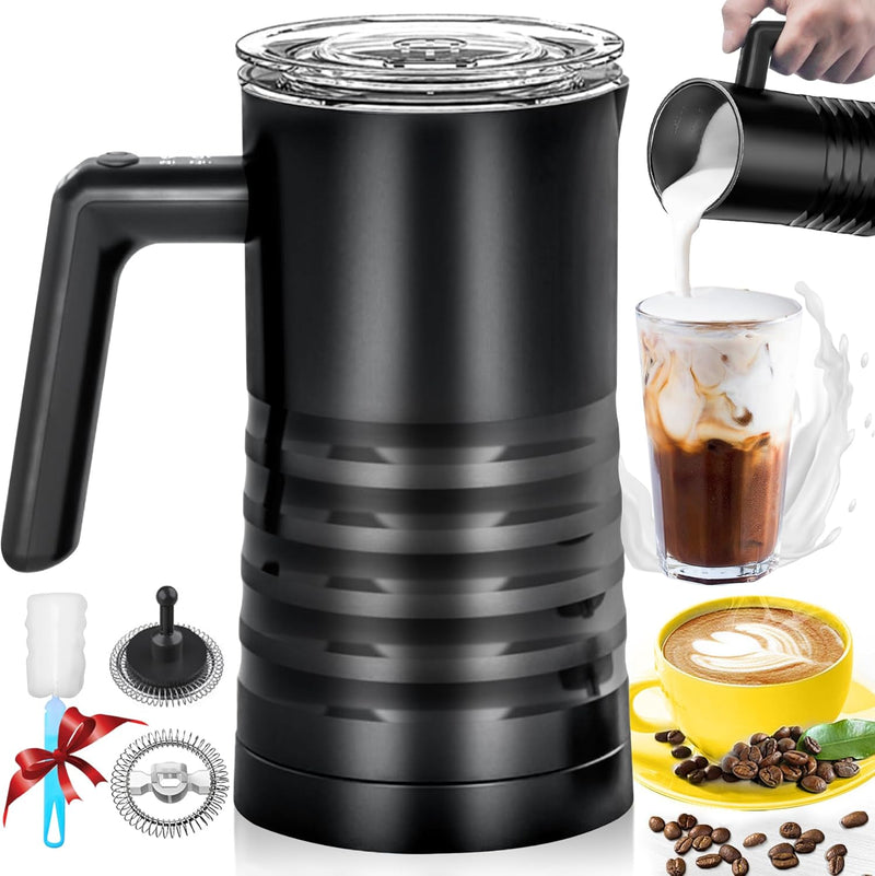 YESLUSY Milchaufschäumer Elektrisch 4 in 1 Milchaufschäumer Induktion, Milk Frother, Automatische Mi