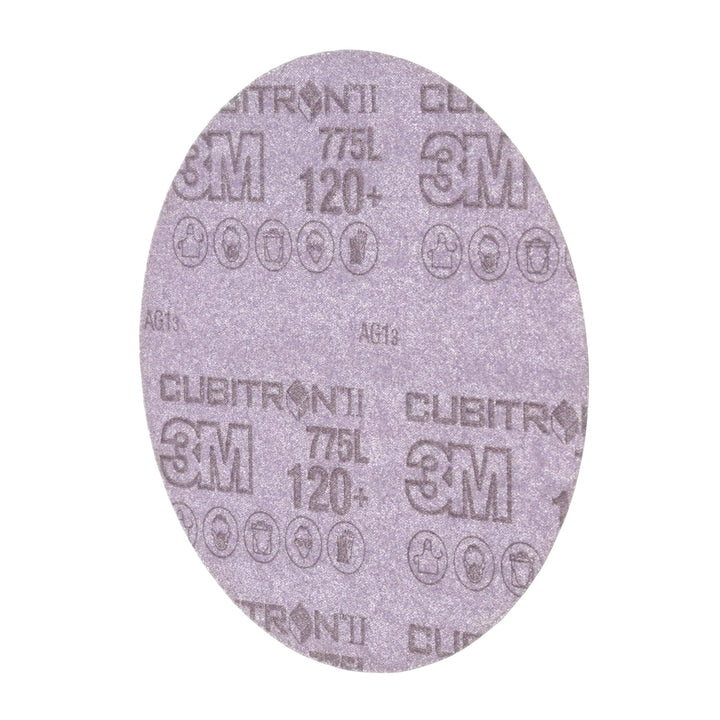 3M 86821 Cubitron II Hookit Filmscheibe 775L, 120+, ungelocht, 150 mm (50-er Pack) 150 mm (50-er Pac