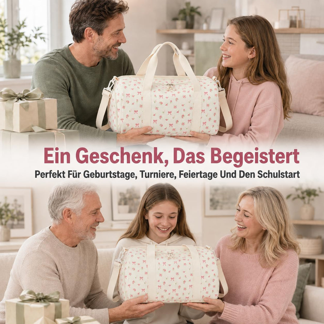 Sporttasche Kinder Schwimmtasche Jungen Damen mit Schuhfach und Nassfach Badetasche Teenager Kleine