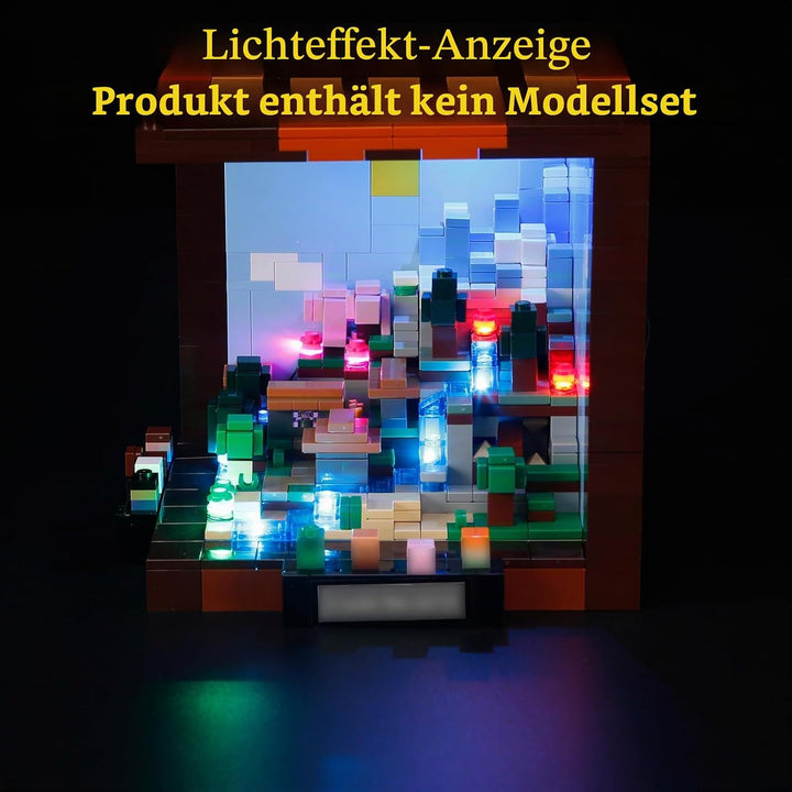GEAMENT LED Licht-Set Kompatibel mit Lego Minecraft Die Werkbank (The Crafting Table) 21265 Baustein