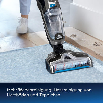 BISSELL CrossWave C6 Cordless | Multiflächen-Bodenreiniger | Teppiche, Fliesen und Holzböden | Zwei-