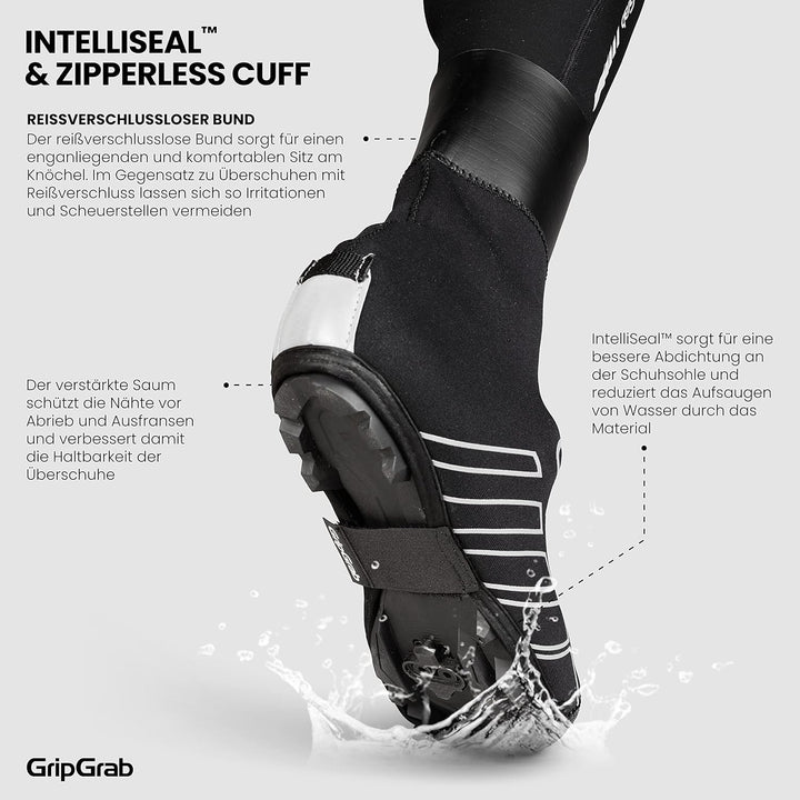 GripGrab RaceThermo X Gravel Bike MTB Überschuhe Winter Neopren Mountainbike CX Thermo Radsport Über