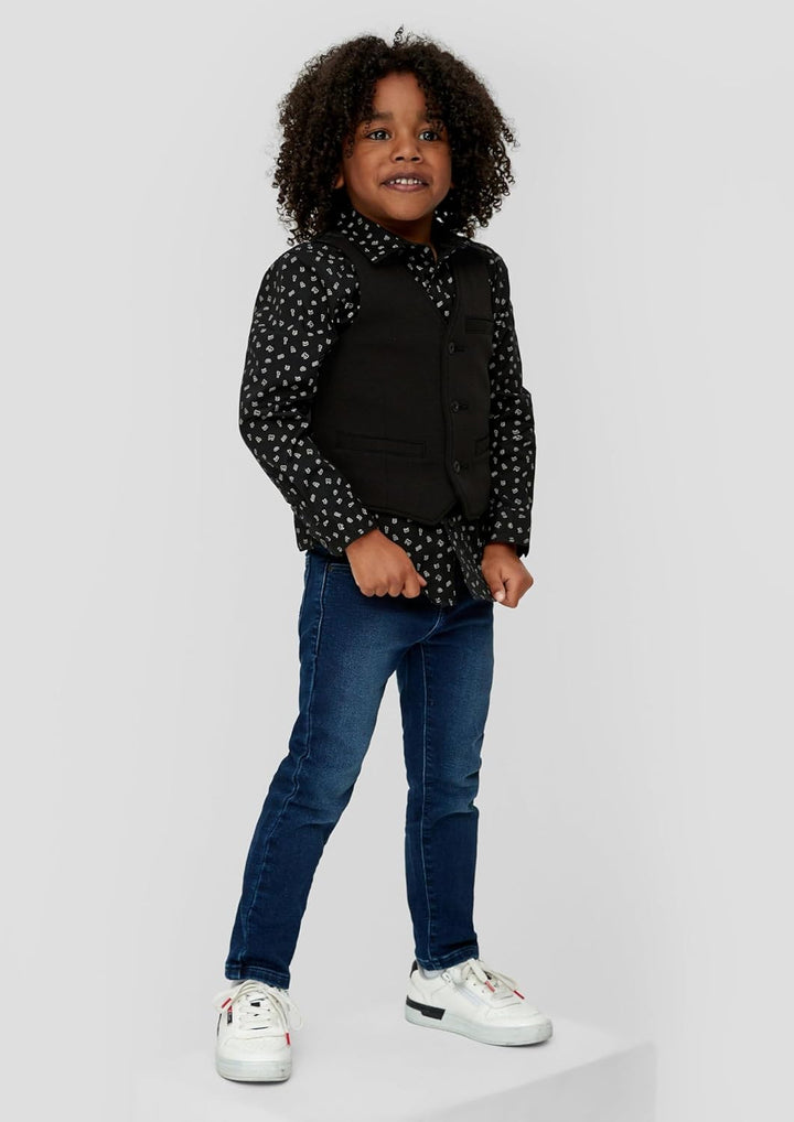Festliche Weste aus Jersey 110 Schwarz, 110 Schwarz