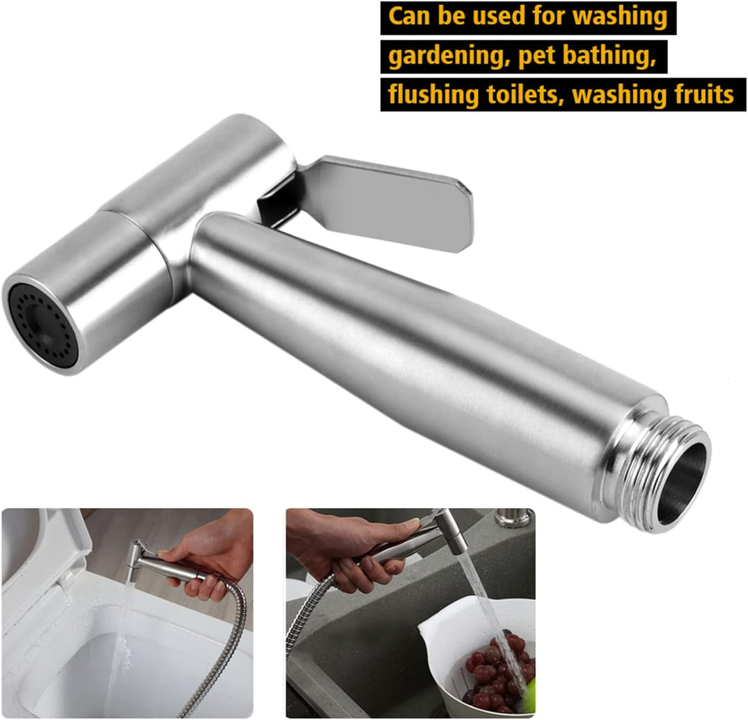 TOPINCN Bidet Sprühgerät für Toilette, Edelstahl Hand WC Bidet Sprühgerät für Badezimmer, Dusche, Wa