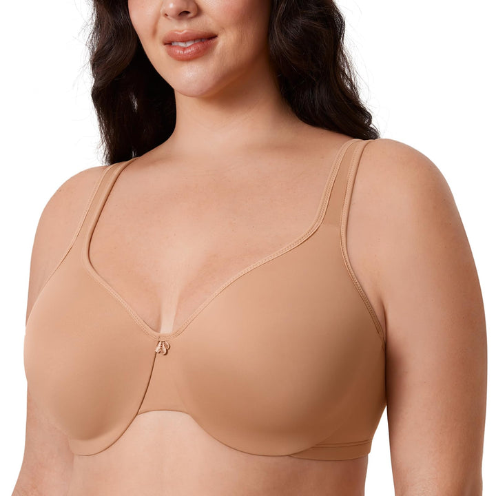 DELIMIRA Damen Minimizer BH mit Bügel | Grosse Brüste Starker Halt, Seamless, Ungepolstertes, Soft T