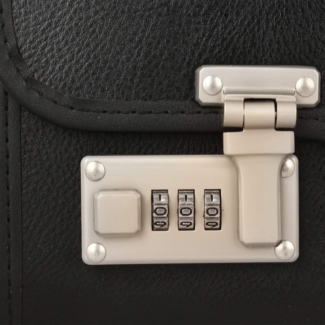 Pilotenkoffer Bowatex Aktenkoffer Business Koffer 25 L Schwarz Leder 46 x34x22cm