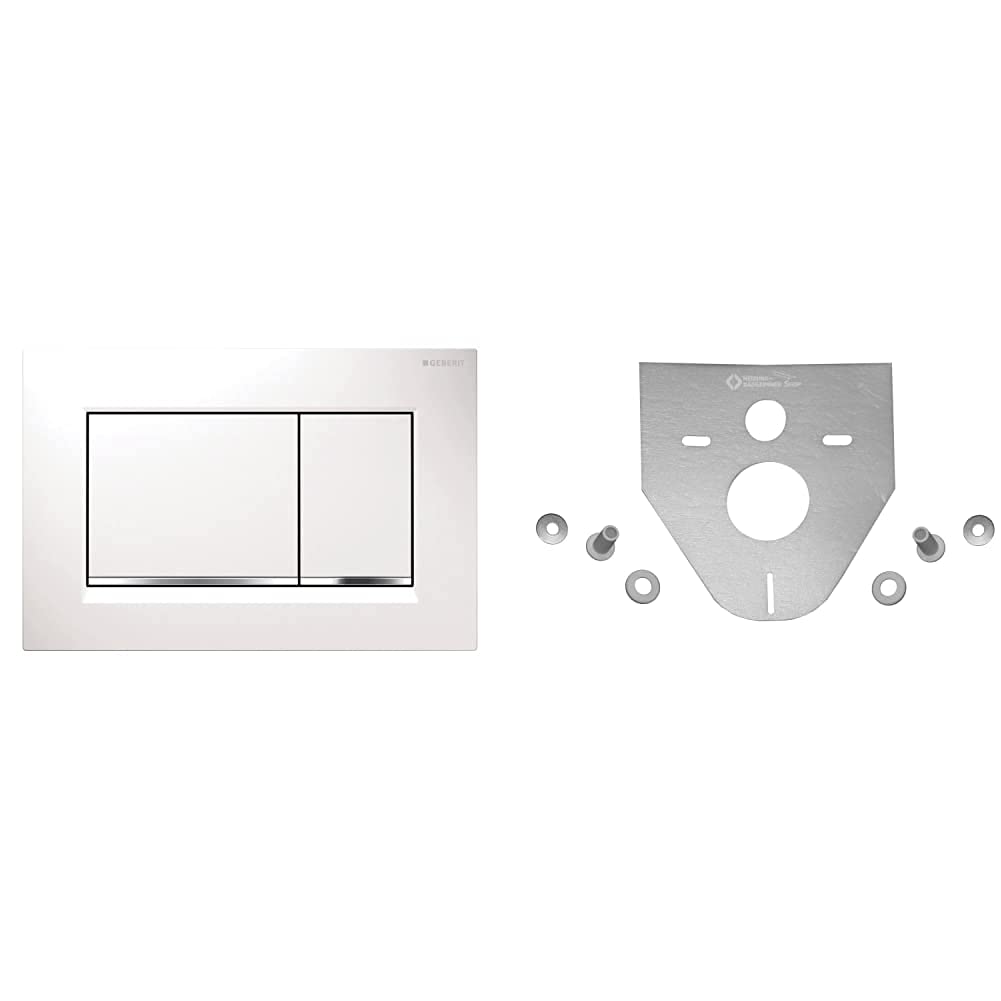 Geberit Revisionsplatte, 115883KJ1, Weiss - Sigma 30, 1 & Sanit 16.002.00.0000 Schallschutzset für W