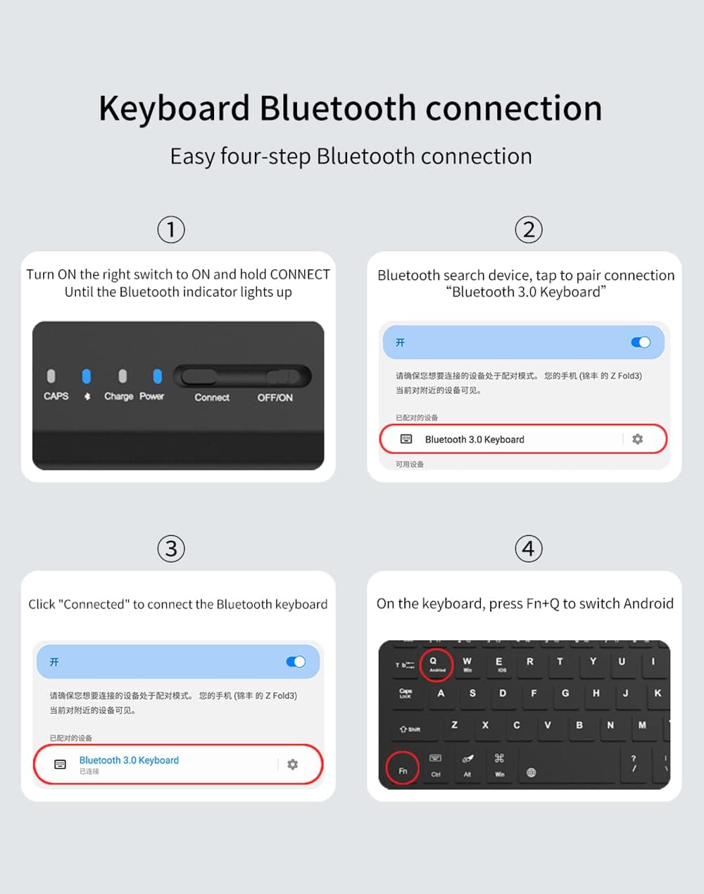 Custodia Magnetic Klapphüllen Ständer Folio Hülle,Keyboard,Pen Slot,Glasfolie PC Case Kompatibel für