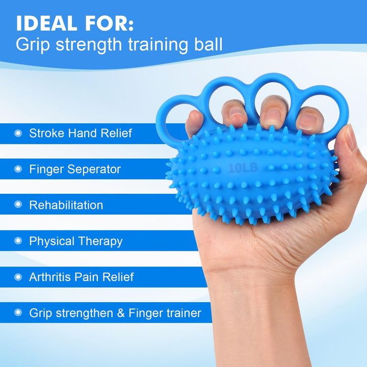Handtrainer Fingertrainer Stressball 2 Set - Knetball für Hände Therapie, Handübungsbälle Anti Stres