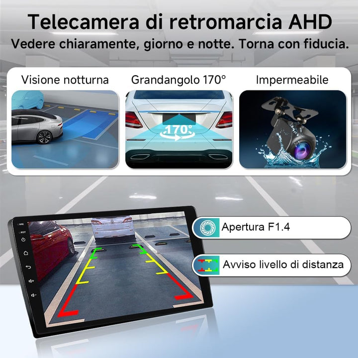 ACAVICA Android Autoradio Upgrade für FIAT Doblo 2015-2019, mit 9" 1280×720 HD IPS Wireless Carplay
