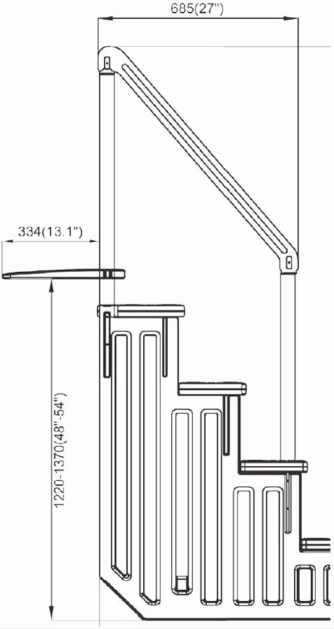 habitat et jardin Einfache Pool-Treppe