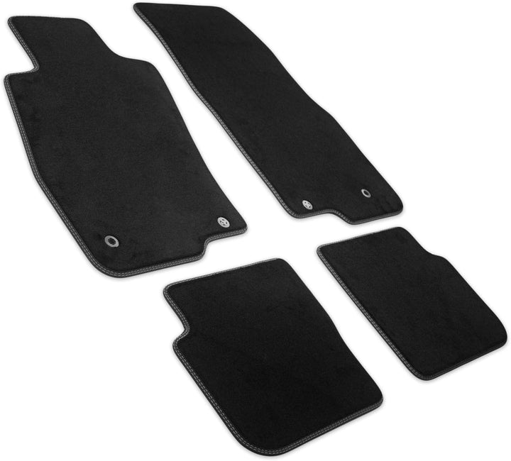 MDM PRO-81 Fussmatten für Alfa Romeo Mito 09.2008>12.2018, Passgenau Velours Kunstlederkanten und do