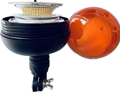 Rundumleuchte orange, Warnleuchte mit flexiblem Fuss LED 12V 24V Für Strassenver 3 Funktionen R65
