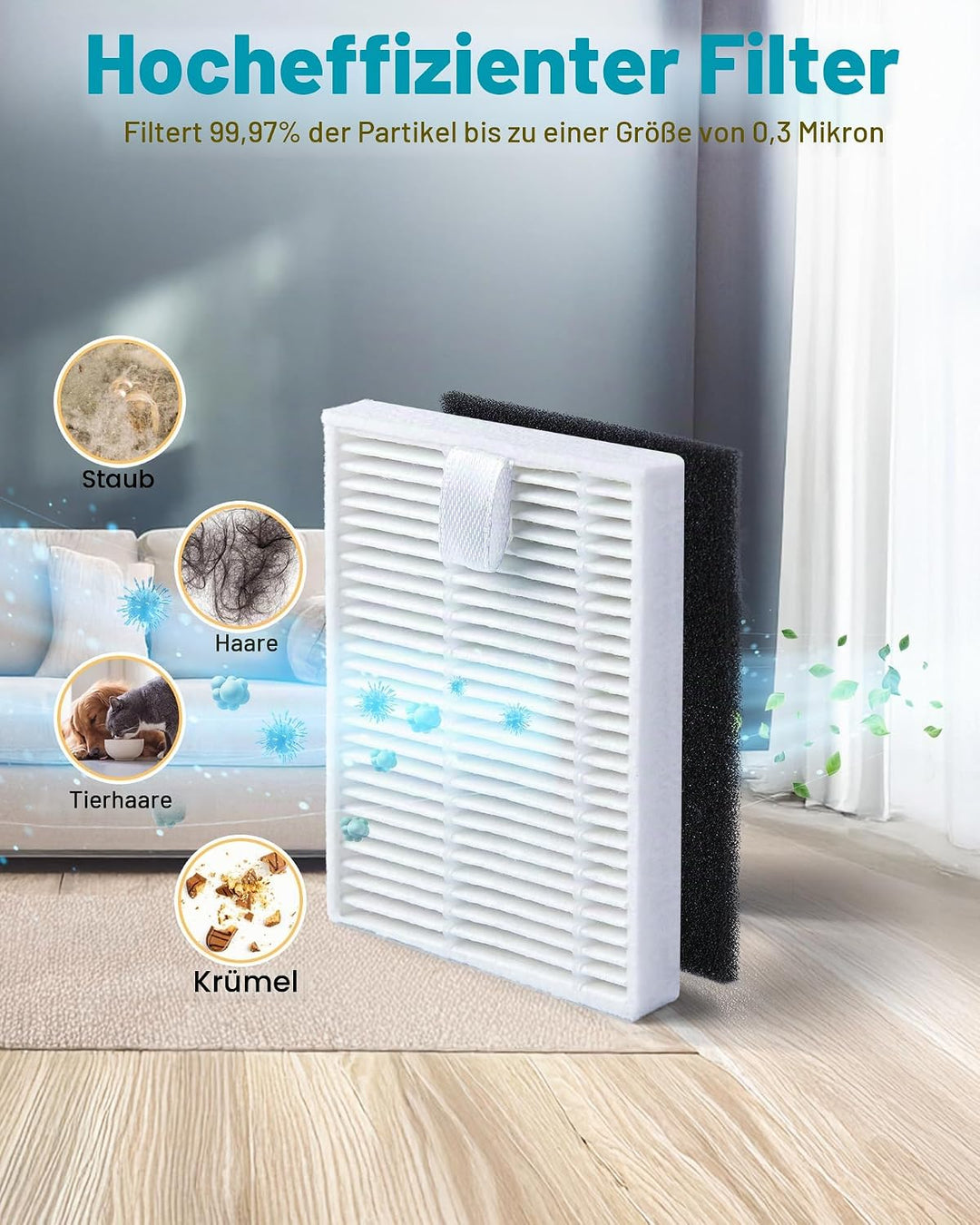 21 Stück Zubehör für iRobot Roomba Combo 2 Essential Y0140/Y0112/Y0110, für Roomba 105 Combo Ersatzt