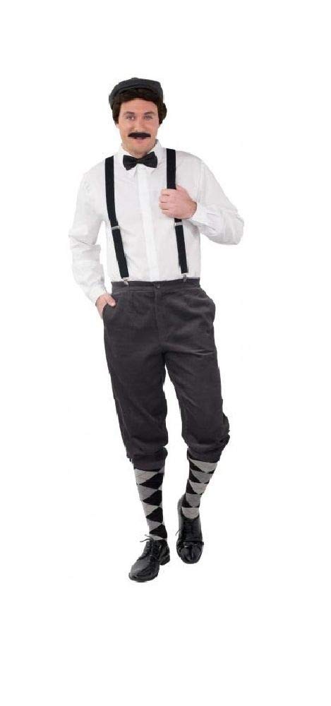 shoperama Hochwertige Knickerbocker Cord Hose 20er Jahre Herren Paper Boy Oktoberfest Tracht Kostüm-