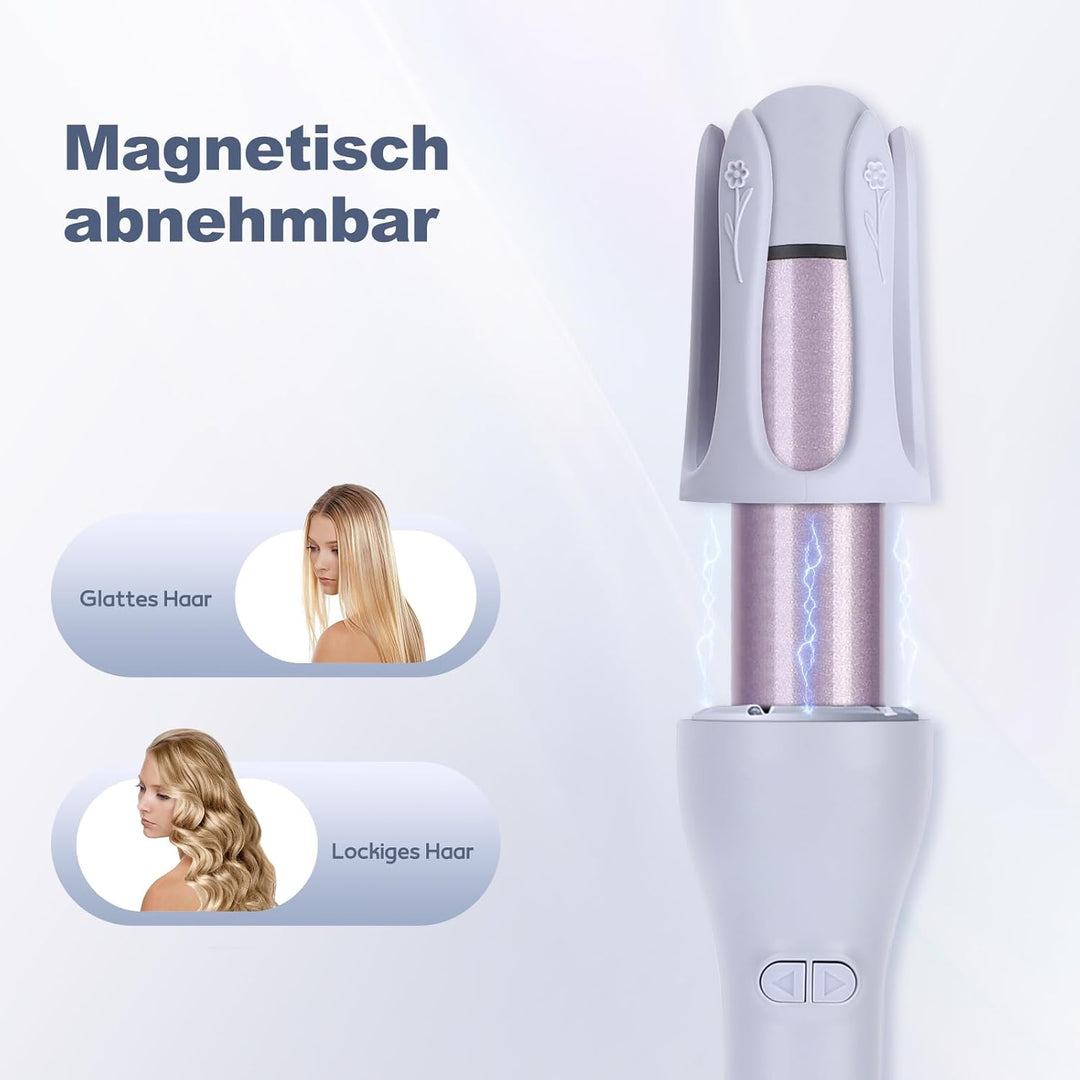 32mm Lockenstab Automatisch, 2 in 1 Lockenstab und Glätteisen mit Keramikbeschichtung, 3 Temp(160℃-2