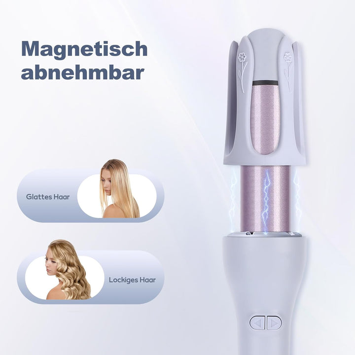 32mm Lockenstab Automatisch, 2 in 1 Lockenstab und Glätteisen mit Keramikbeschichtung, 3 Temp(160℃-2