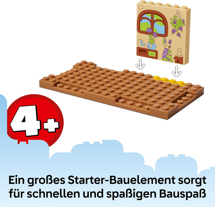 LEGO Bluey Schule mit Rusty und Bluey - Lernspielzeug mit Küche, Café, 2 Minifiguren & Spiellebensmi