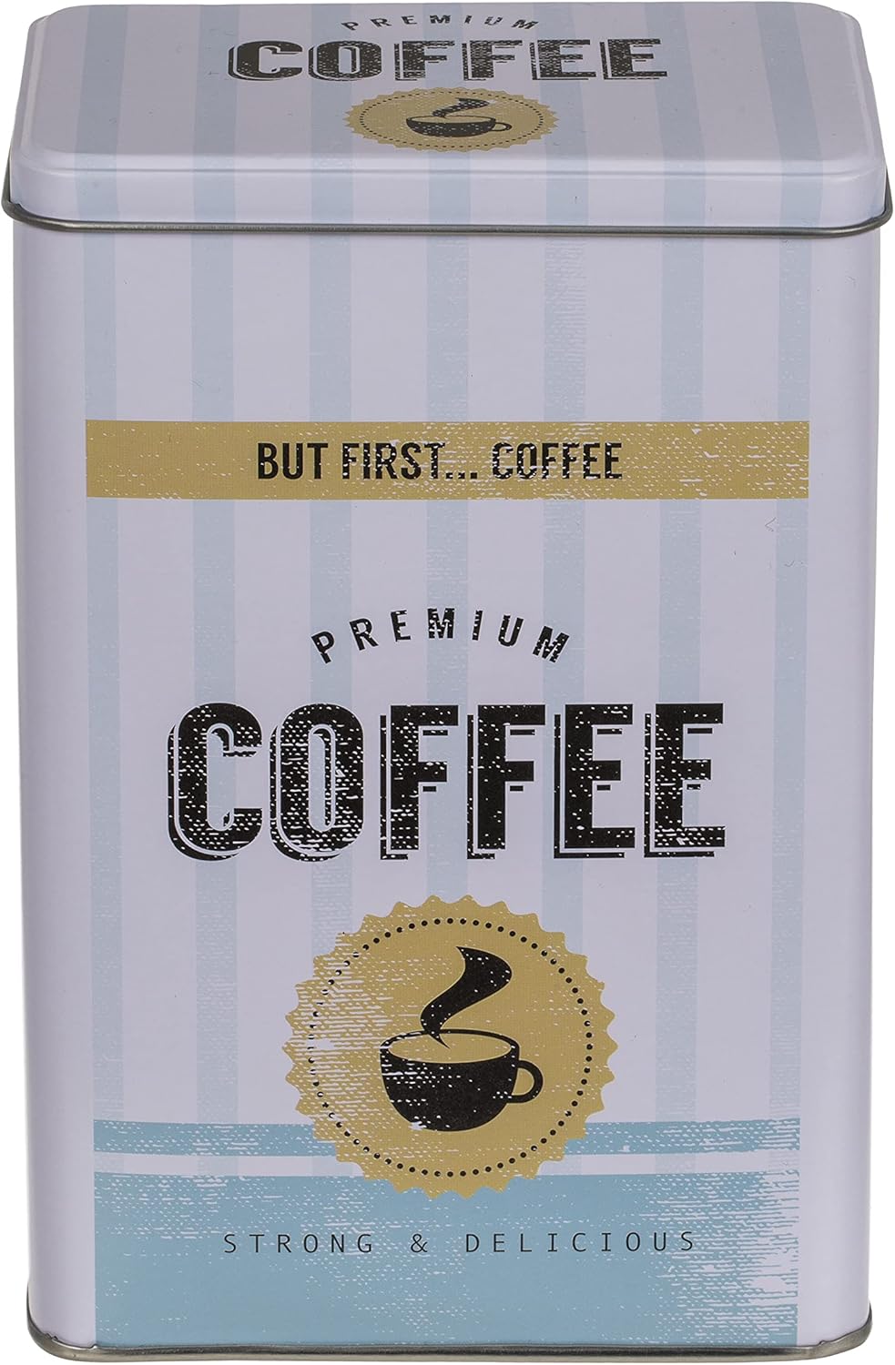 Set Retro Metall-Dose Blechdose Coffee, Tea & Sugar - Kaffeedose, Teedose, Zuckerdose mit Deckel (3-
