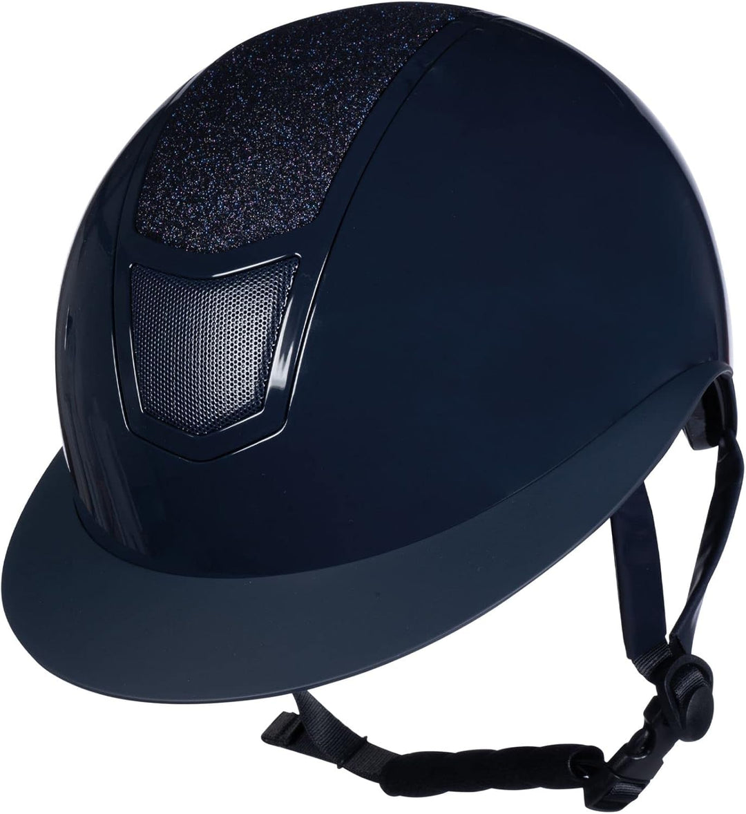 HKM Herren Shiny Diamond Reithelm, Dunkelblau, L