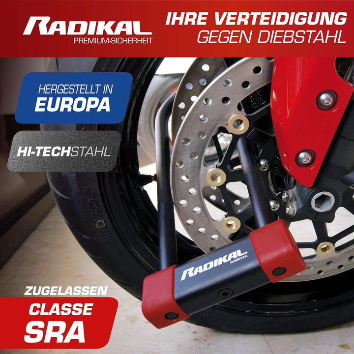 RADIKAL RK300R Bügelschloss mit CLASSE SRA Zulassung, Durchmesser 18mm 85x300, 85x300
