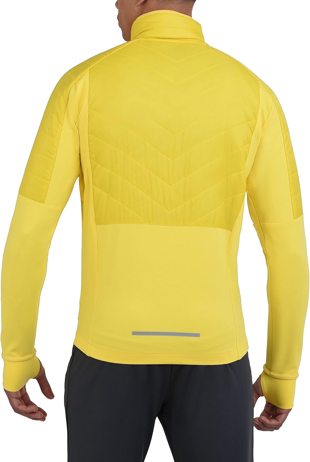 TCA Herren Excel Runner ganzjährige, leichte, wasserabweisende verstaubare Laufjacke S Gelb, S Gelb