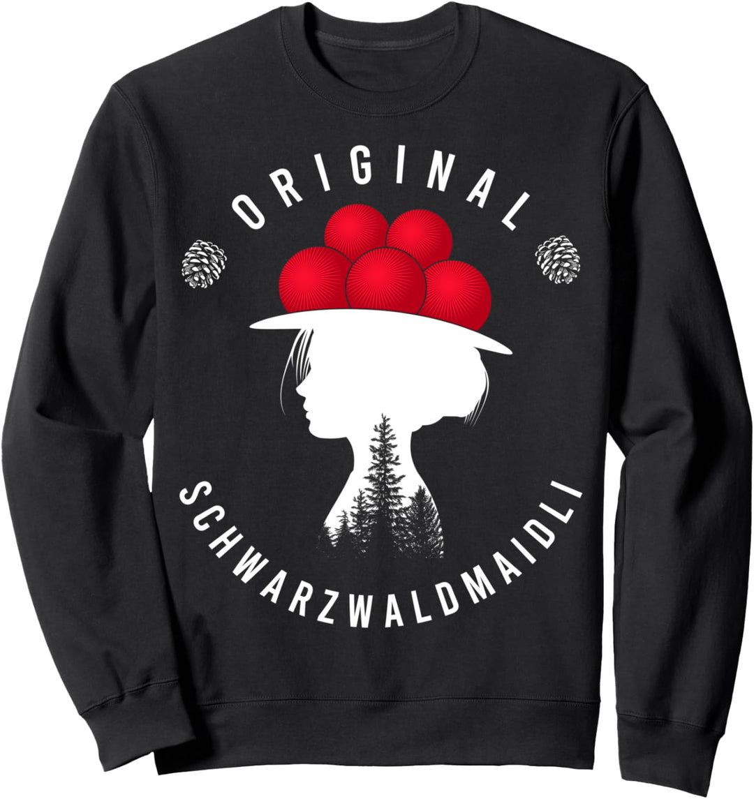Original Schwarzwaldmädel Schwarzwaldmaidli Bollenhut Bild Sweatshirt