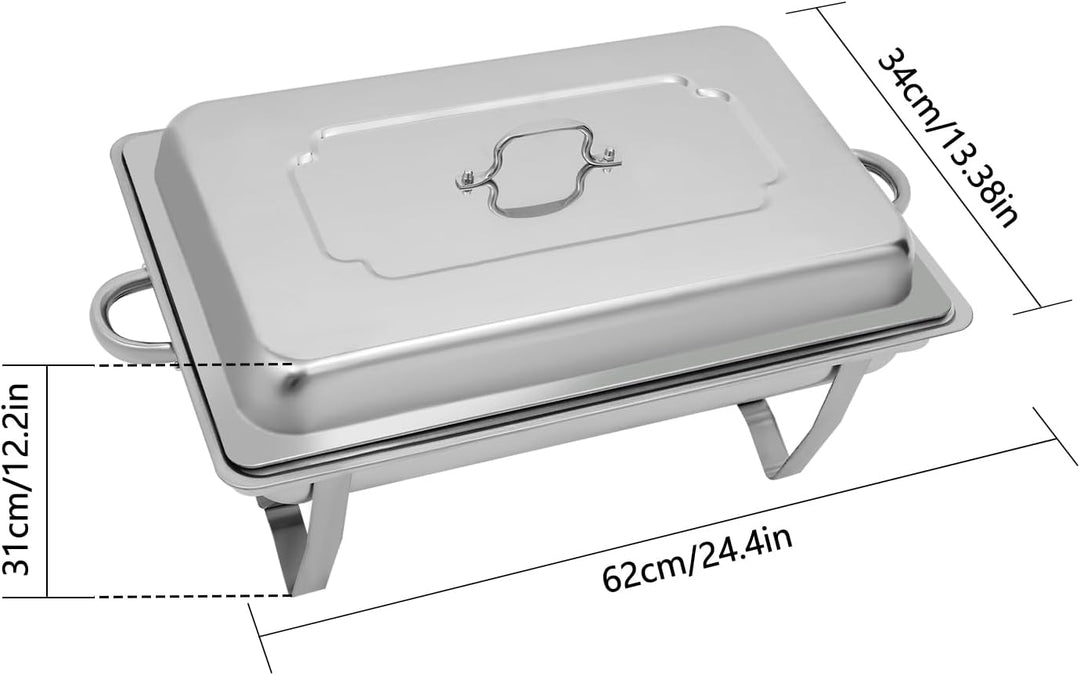 9L Warmhaltebehälter Essen, Edelstahl Wärmebehälter für Speisen, Warmhaltegerät mit Cover, Speisewär