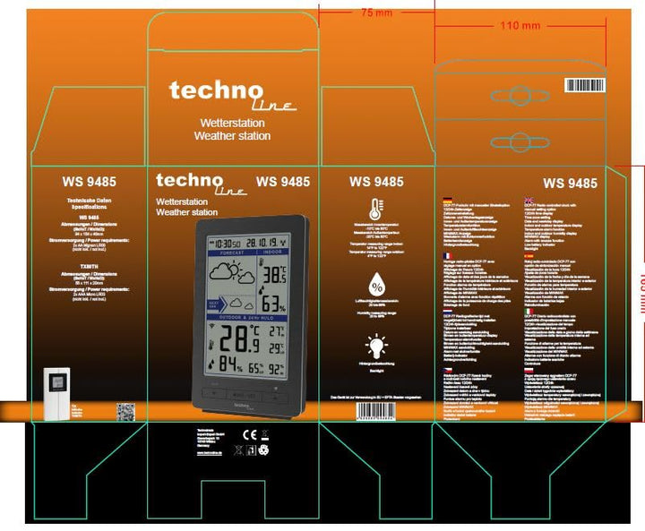 Technoline Wetterstation WS 9485