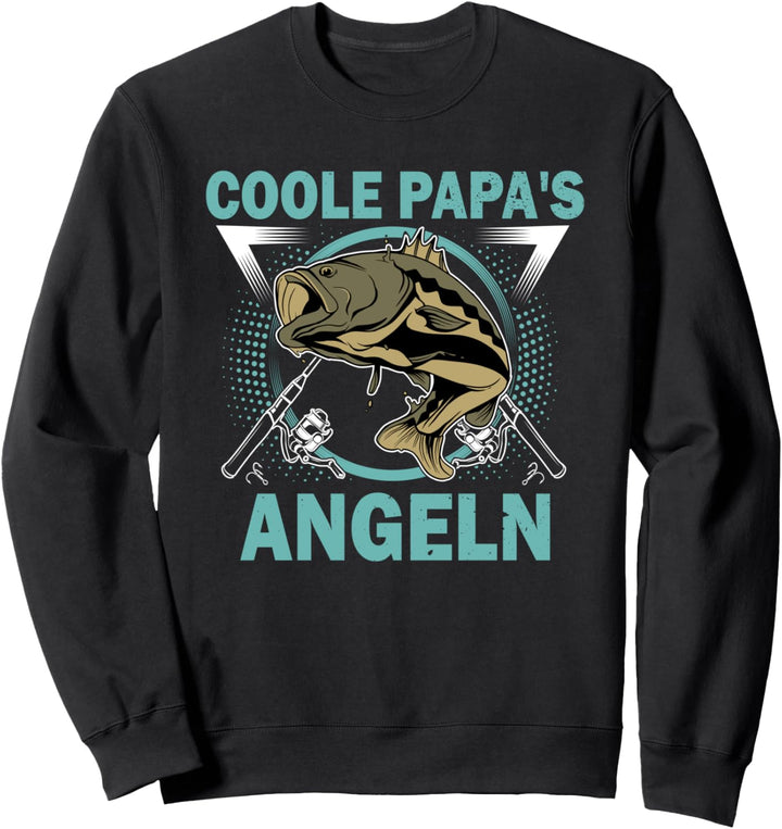 Coole Papa's Anglen Herren Papa Barsch Männer Angler Sweatshirt