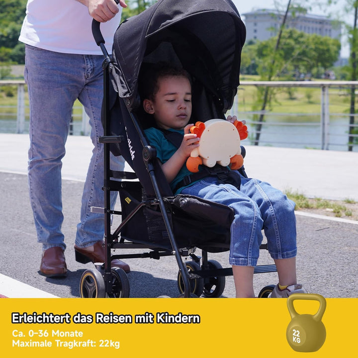 Jovikids Kinderwagen, Buggy Klein Zusammenklappbar mit Liegefunktion, Klappbar Reisebuggy bis 22kg I