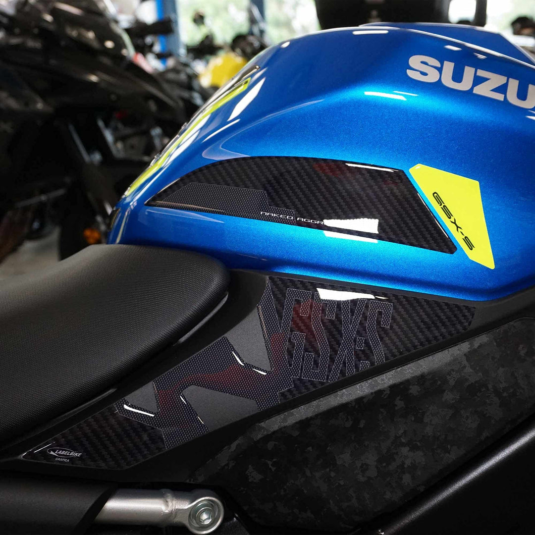 LABELBIKE 3D Motorrad Tankaufkleber kompatibel mit Suzuki